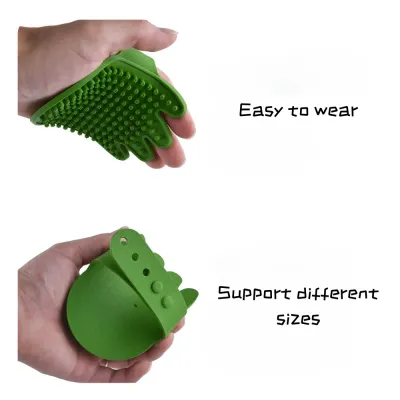 Silicone Pet Palm Massage and Bath Brush Silicone Pet Palm Massage and Bath Brush