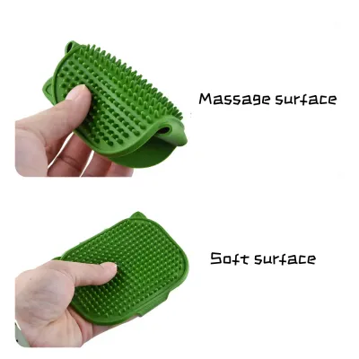 Silicone Pet Palm Massage and Bath Brush Silicone Pet Palm Massage and Bath Brush