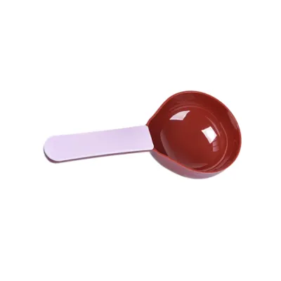 Pet Cat Food Scoop with Handle Red