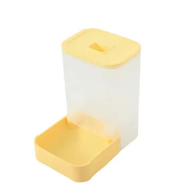 Automatic Gravity Durable PP Pet Feeder Yellow Automatic Gravity Durable PP Pet Feeder Yellow