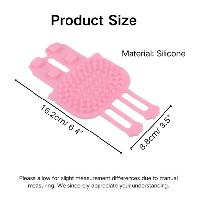 Soft Flexible Silicone Pet Grooming Massage Brush Size Soft Flexible Silicone Pet Grooming Massage Brush Size