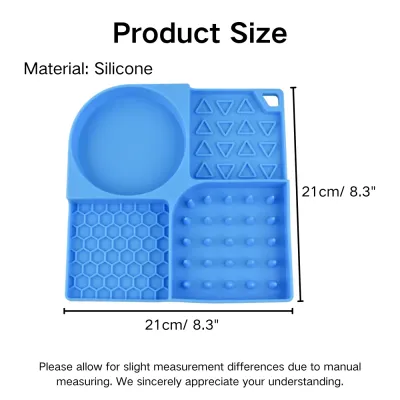 Silicone Pet Lick Mat with Suction Base Size