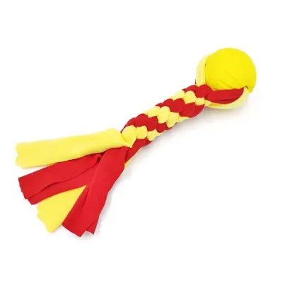 Small Size Colorful Woven Polyester Dog Training Chew Toy Ball Small Size Colorful Woven Polyester Dog Training Chew Toy Ball