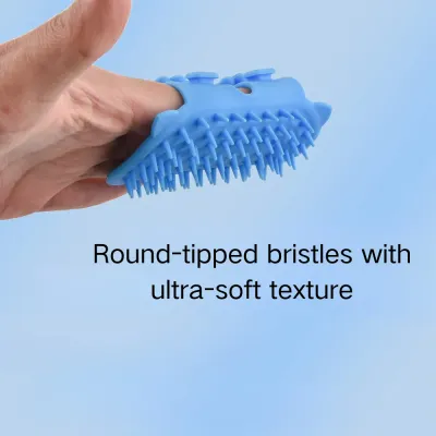 Soft Flexible Silicone Pet Grooming Massage Brush Soft Flexible Silicone Pet Grooming Massage Brush