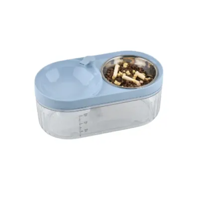 Electric Detachable Fountain Filtration Pet Feeder Blue