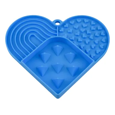 Heart-Shaped Non-Slip Slow Feed Design Silicone Pet Lick Mat_13