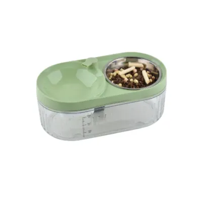 Electric Detachable Fountain Filtration Pet Feeder Green