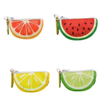 Designer Fruit-Shaped Pet Waste Bag Dispenser with Carabiner Designer Fruit-Shaped Pet Waste Bag Dispenser with Carabiner