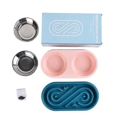 Double Bowl Slow Feeders