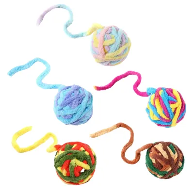 Durable Plush Bell Cat Toy Ball Interactive Yarn Toy Durable Plush Bell Cat Toy Ball Interactive Yarn Toy