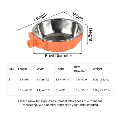 Hanging Cat Bowl Size