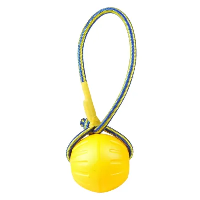 Ball Dog Toy with Rope Handle