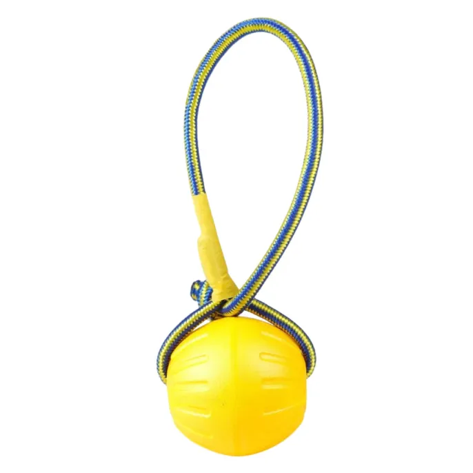 Ball Dog Toy with Rope Handle Ball Dog Toy with Rope Handle