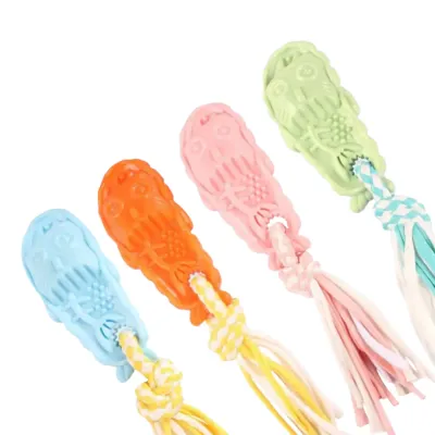 Durable Slipper Shape Teeth-cleaning Rope Knots Toy For Dogs Durable Slipper Shape Teeth-cleaning Rope Knots Toy For Dogs