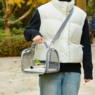 Bird Carrier Bag with Perch and Tray_2