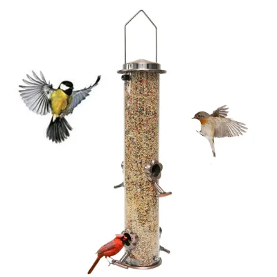  Hanging Metal Feeding Cage for Small Birds and Parrots