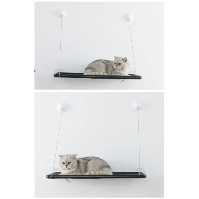 Window-Mounted Cat Hammock – Space-Saving Hanging Cat Bed with Strong Suction Cups Window-Mounted Cat Hammock – Space-Saving Hanging Cat Bed with Strong Suction Cups