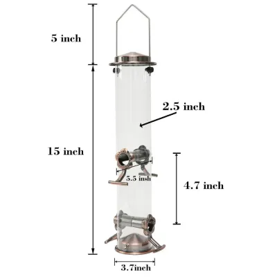  Hanging Metal Feeding Cage for Small Birds and Parrots