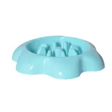 Flower Shape Pet Food Bowl Plastic Dog Bowl 