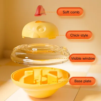 Chicken Design Wobbly Durable ABS Pet Treat Toy_1