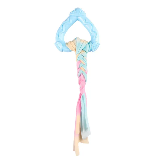 Heart Shape TPR Pet Dog Chew Toy Blue Heart Shape TPR Pet Dog Chew Toy Blue