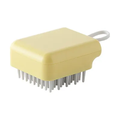 Massage Handheld Pet Grooming Tool Yellow Massage Handheld Pet Grooming Tool Yellow