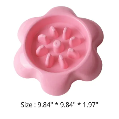 Flower Shape Pet Food Bowl Plastic Dog Bowl Flower Shape Pet Food Bowl Plastic Dog Bowl