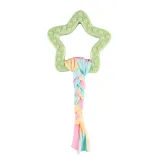 Star Shape TPR Dog Toy Green