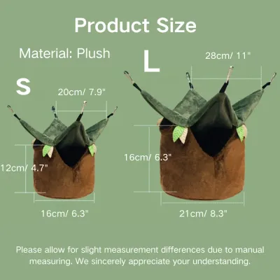 Ventilated Sun Protection Hanging Plush Bird Nest Size Ventilated Sun Protection Hanging Plush Bird Nest Size