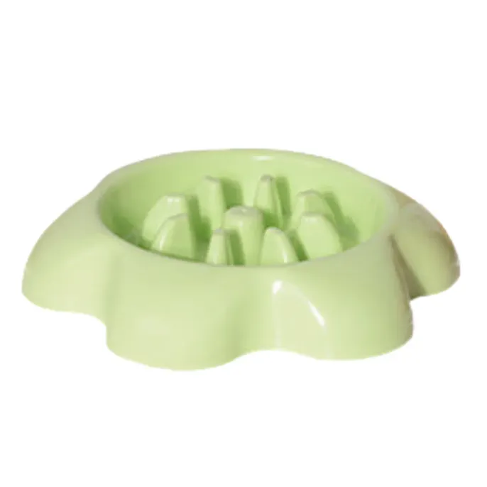 Flower Shape Pet Food Bowl Plastic Dog Bowl 