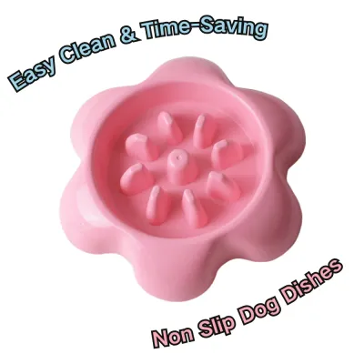 Flower Shape Pet Food Bowl Plastic Dog Bowl Flower Shape Pet Food Bowl Plastic Dog Bowl