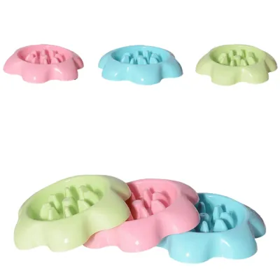 Flower Shape Pet Food Bowl Plastic Dog Bowl Flower Shape Pet Food Bowl Plastic Dog Bowl