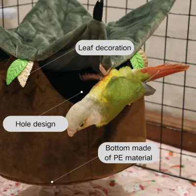Ventilated Sun Protection Hanging Plush Bird Nest Ventilated Sun Protection Hanging Plush Bird Nest