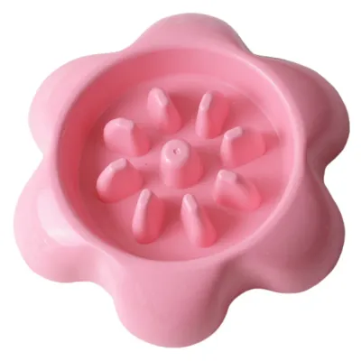 Flower Shape Pet Food Bowl Plastic Dog Bowl Flower Shape Pet Food Bowl Plastic Dog Bowl