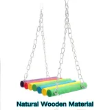  Hanging Bird Swing Bridge Toy with Chains