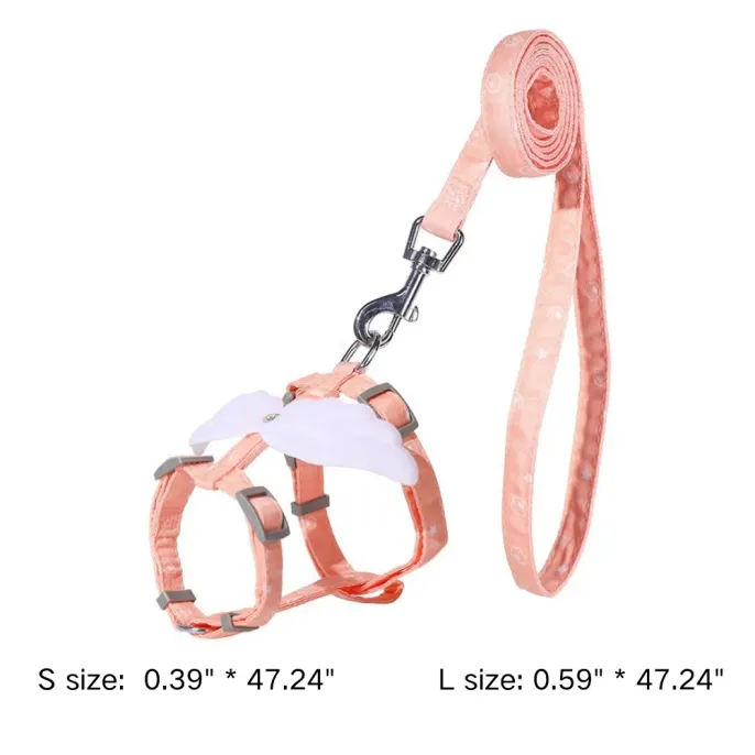 Nlyon Angel Wing Harness and Leash Set for Cat Nlyon Angel Wing Harness and Leash Set for Cat