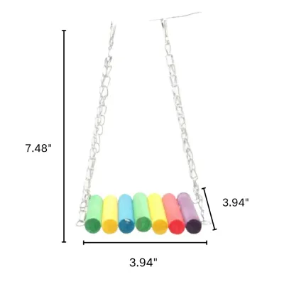 Hanging Bird Swing Bridge Toy with Chains Hanging Bird Swing Bridge Toy with Chains