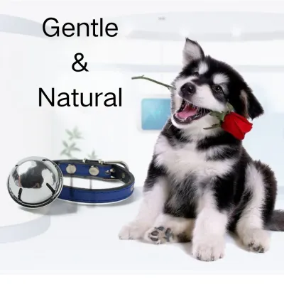 PU Leather Pet Collar with Bell_5