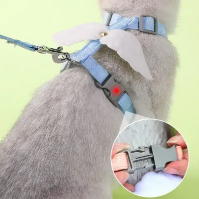 Nlyon Angel Wing Harness and Leash Set for Cat Nlyon Angel Wing Harness and Leash Set for Cat