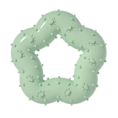 Flower-Shaped Durable TPR Dog Chew Toy with Chewing Protrusions_4 Flower-Shaped Durable TPR Dog Chew Toy with Chewing Protrusions_4