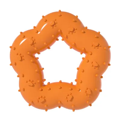 Flower-Shaped Durable TPR Dog Chew Toy with Chewing Protrusions_3 Flower-Shaped Durable TPR Dog Chew Toy with Chewing Protrusions_3