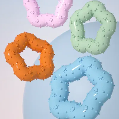 Flower-Shaped Durable TPR Dog Chew Toy with Chewing Protrusions_7 Flower-Shaped Durable TPR Dog Chew Toy with Chewing Protrusions_7