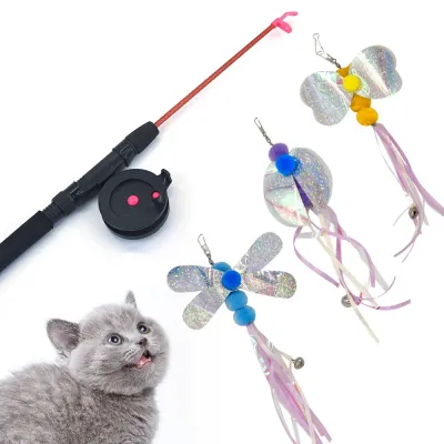 Flexible Interactive Pulley Telescopic Fishing Rod Cat Toy Teaser_3