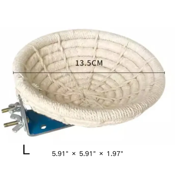 Handwoven Cotton-Linen Hanging Parrot Bed for Birds Handwoven Cotton-Linen Hanging Parrot Bed for Birds