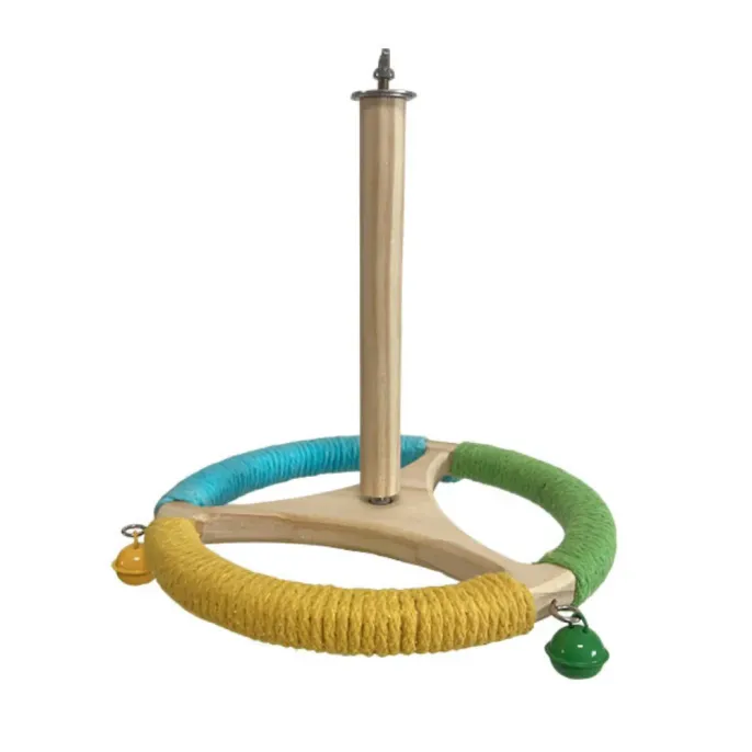 Rotating Perch Wheel Colorful Stand Toy for Birds Rotating Perch Wheel Colorful Stand Toy for Birds