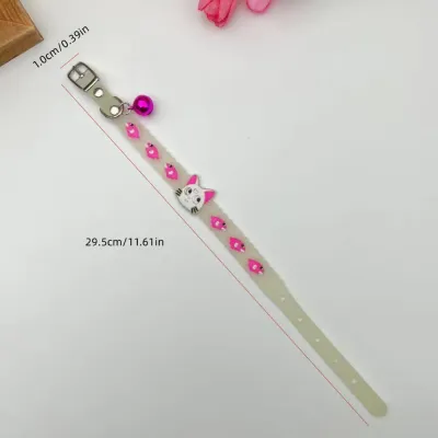 New Fluorescent Silicone Pet Collar – Cute Cartoon Design for Cats & Small Dogs New Fluorescent Silicone Pet Collar – Cute Cartoon Design for Cats & Small Dogs