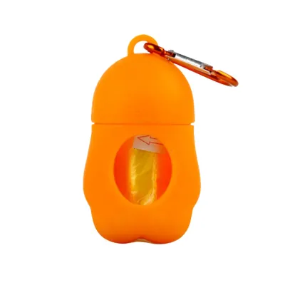 Paw-Shaped Dog Poop Bag Dispenser Orange Paw-Shaped Dog Poop Bag Dispenser Orange