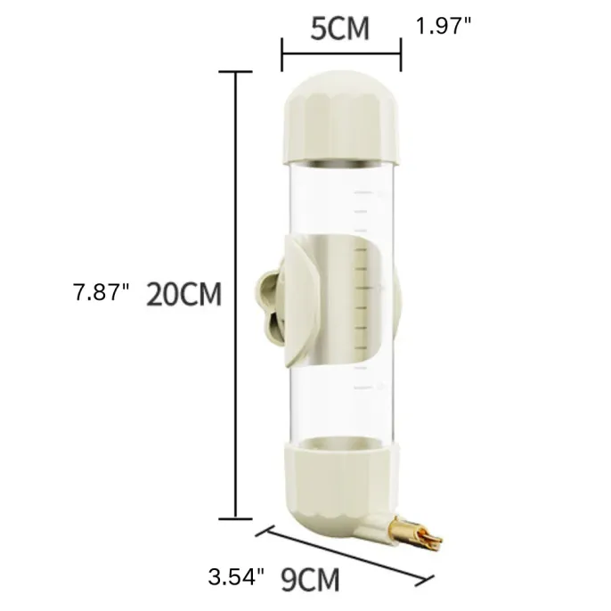 Water Dispenser and Large Capacity Nozzle Drinker for Parrots and Small Birds