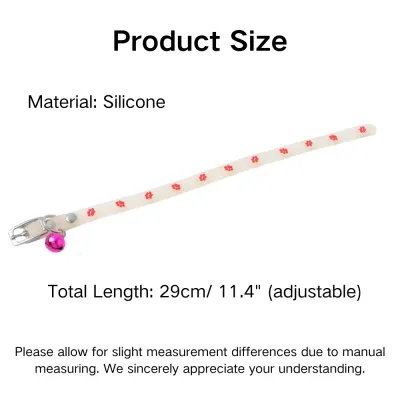 Adjustable Fashion Glowing Silicone Puppy Kitten Collar with Bell Adjustable Fashion Glowing Silicone Puppy Kitten Collar with Bell