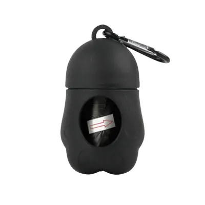 Paw-Shaped Dog Poop Bag Dispenser Black Paw-Shaped Dog Poop Bag Dispenser Black